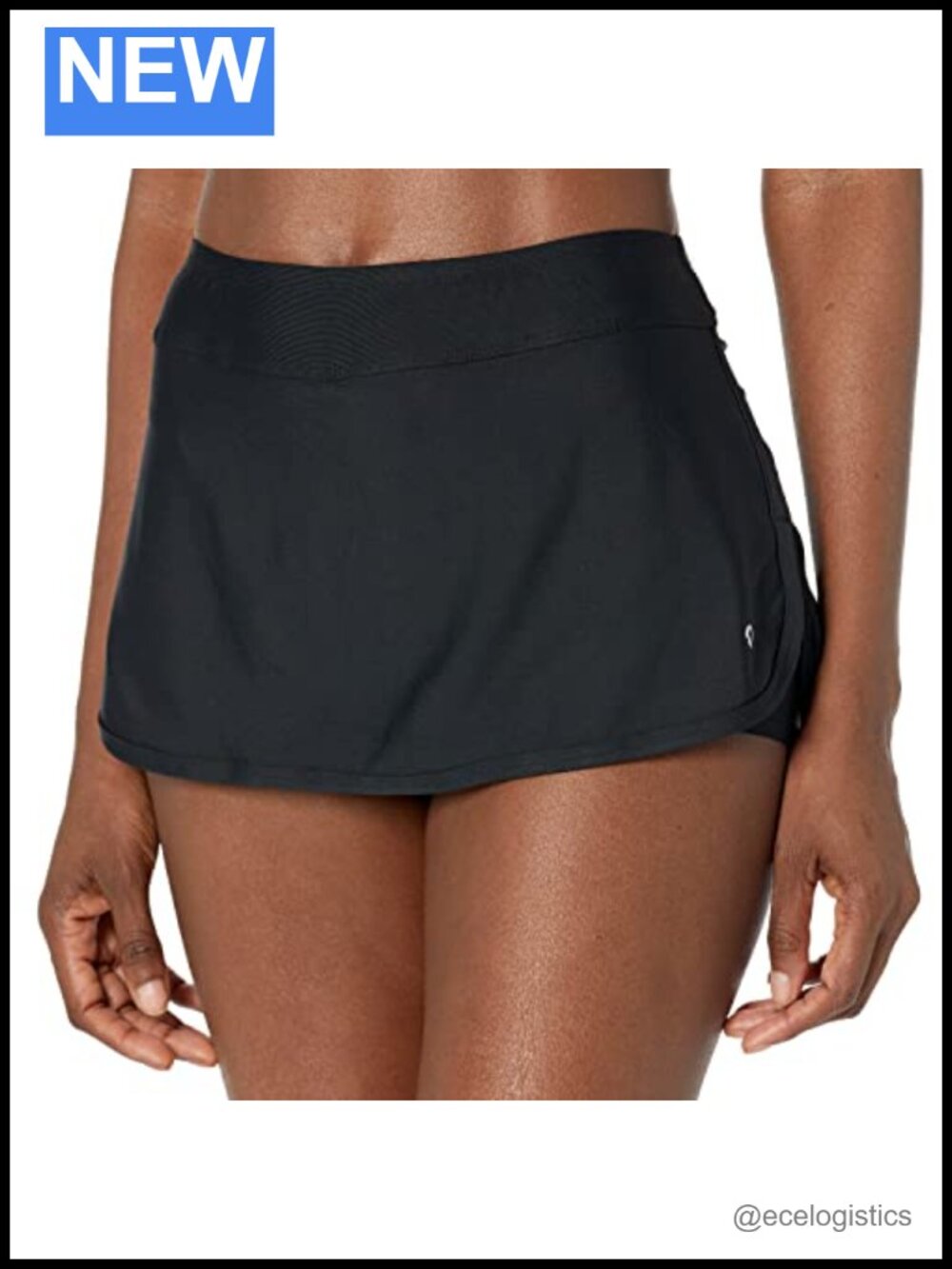 Next by Athena Good Karma Lotus Skort with Built-In Shorts Swim Bottom